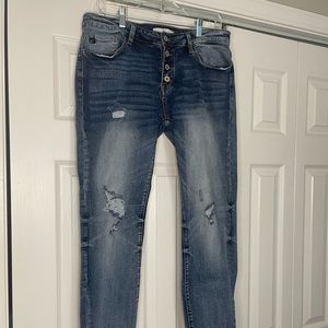 Kancan Los Angeles  Button up Distressed jeans 13